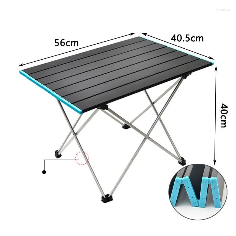 Camp Furniture Outdoor Aluminum Alloy Quick Set Folding Table Camping Picnic Portable Barbecue Stall Small Dining