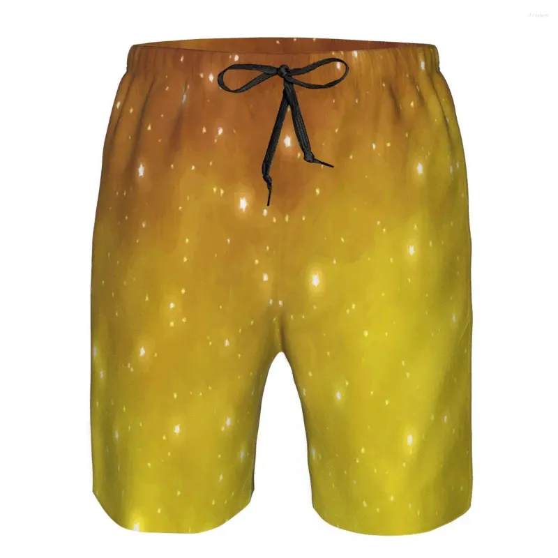 Herren-Shorts, schnell trocknende Badebekleidung, Strand-Board-Shorts für Herren, Badehose mit Sternen-Aufdruck