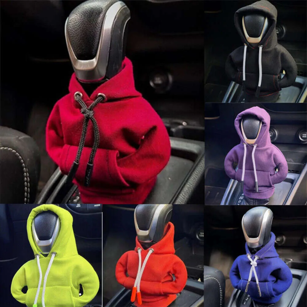 Ny 2024 Gear Shift Hoodie Cover Shift Cover Gear Handle Dekoration passar Manual Automatisk universell bilskift spaken Interiörinredning