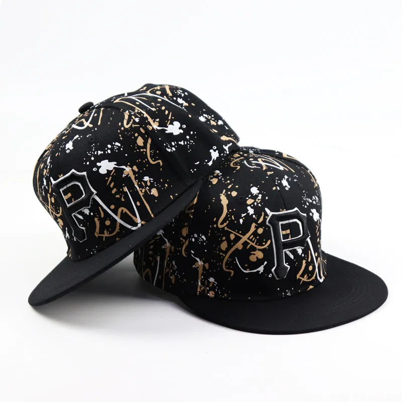 Fashion Graffiti Hiphop Cap for Men Women Let P Hafdery Baseball Cap Spring i Summer Flat Hat Hurtowe HCS306