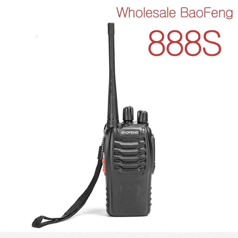 Andra sportvaror 1st Original Baofeng 888s för byggplats Walkietalkie UHF 400470MHz kanal bärbar tvåvägs radioapparater 16 kanaler 5W10 km 231110