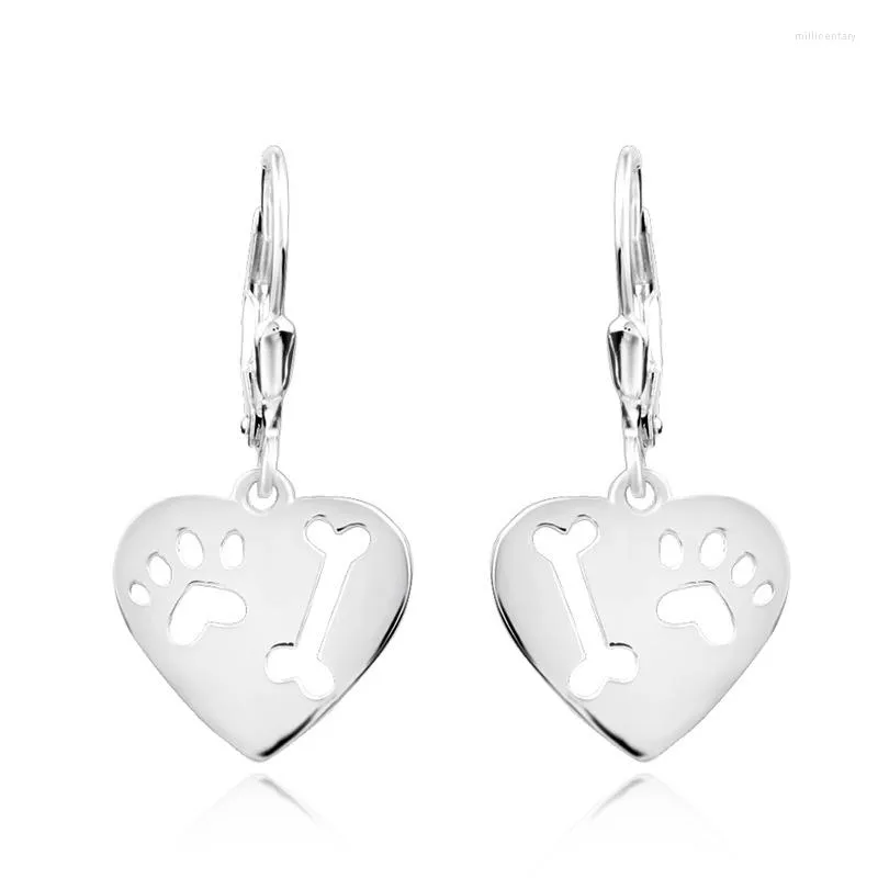 Backs oorbellen Koreaanse versie van Simple Dog Bone 925 Sterling Silver Clip voor vrouwen