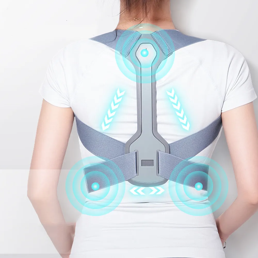 Back Massager Back Posture Corrector Clavicle Lumbar Spine Straight Strap Shoulder Support Brace Corset Bone Pain Relief_voghion.com