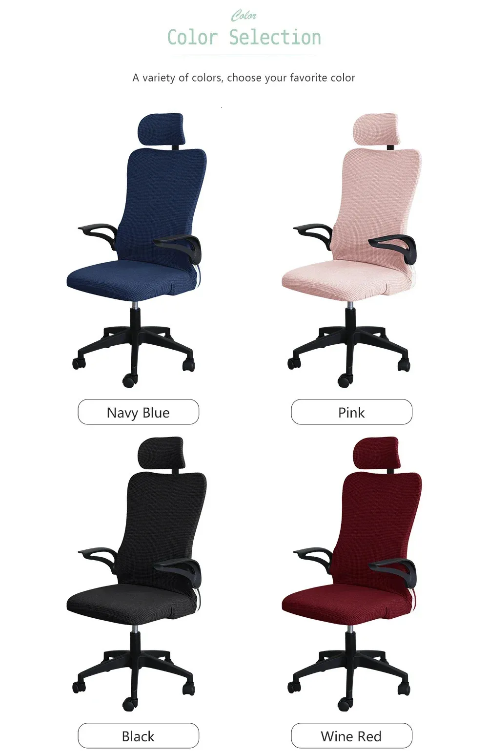 Ergonomic Office Chair Slipcover Set With Headrest Cover And Water Repellent For Office Executive Chairs 231110 From Kong08 14.61 DHgate.Com