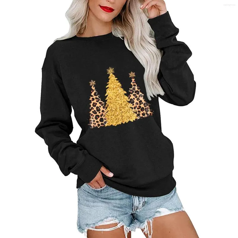 Kadın Hoodies Crop En İyi Sweatshirt Pamuk Noel Kadın Mürettebat Boyun Uzun Kollu Külot Bayanlar Boyut Küçük Üstler