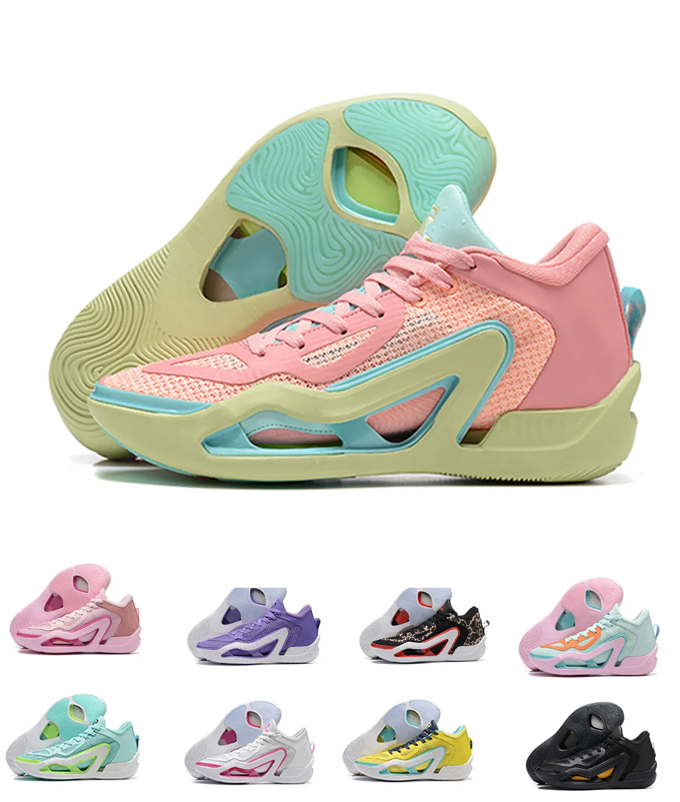 2023 TATUM 1 Scarpe da basket Jayson Tatum Dropping Own Signature Sneakers Zoo ARCHER AVE Barbershop Pink Lemonade kingcaps negozio online tipo di