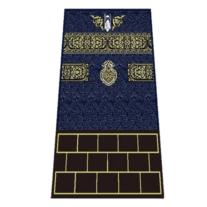 Matta muslimsk bön mattor rektangel islamisk interaktiv bönrituell matprydnad för eid ramadan party dekoration religiös gåva z0411