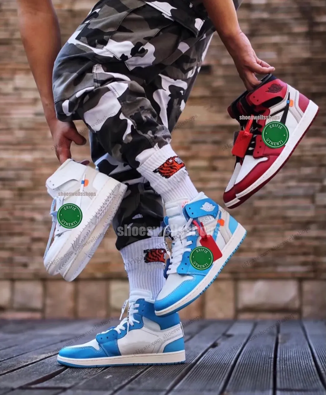 Dhgate off top white jordan 1