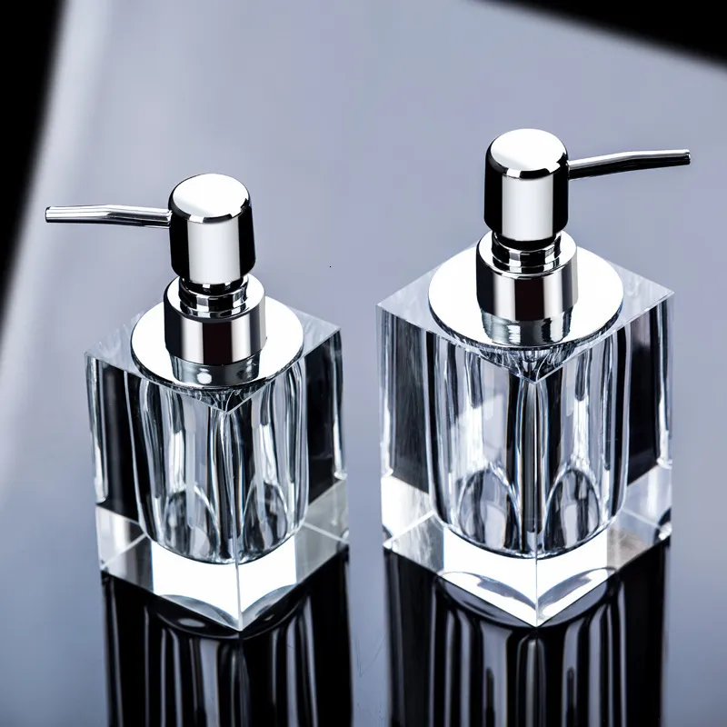 Płynna dozownik mydła Kreatywny kryształowy szampon i prysznic S Zestawy akcesoriów łazienkowych
