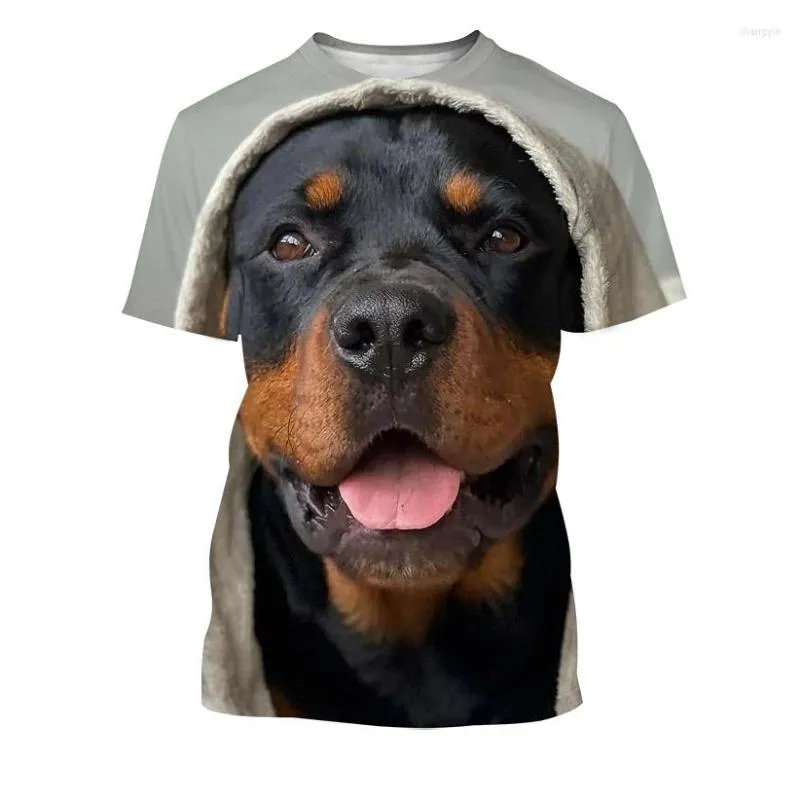 Magliette da uomo Summer Stampa 3D Cute Pastore tedesco Pastore tedesco T-Shirt T-shirt Casual Funny Top Fashion UNISEX SHIRT a maniche corte UNISEX