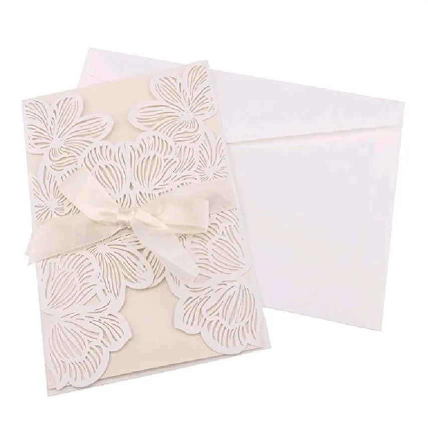 20 tarjetas de invitación de boda de 12 y 18 cm, tarjetas de nombre de boda cortadas con láser para novia y novio, suministros para fiestas en oro rojo 6zsh072262t