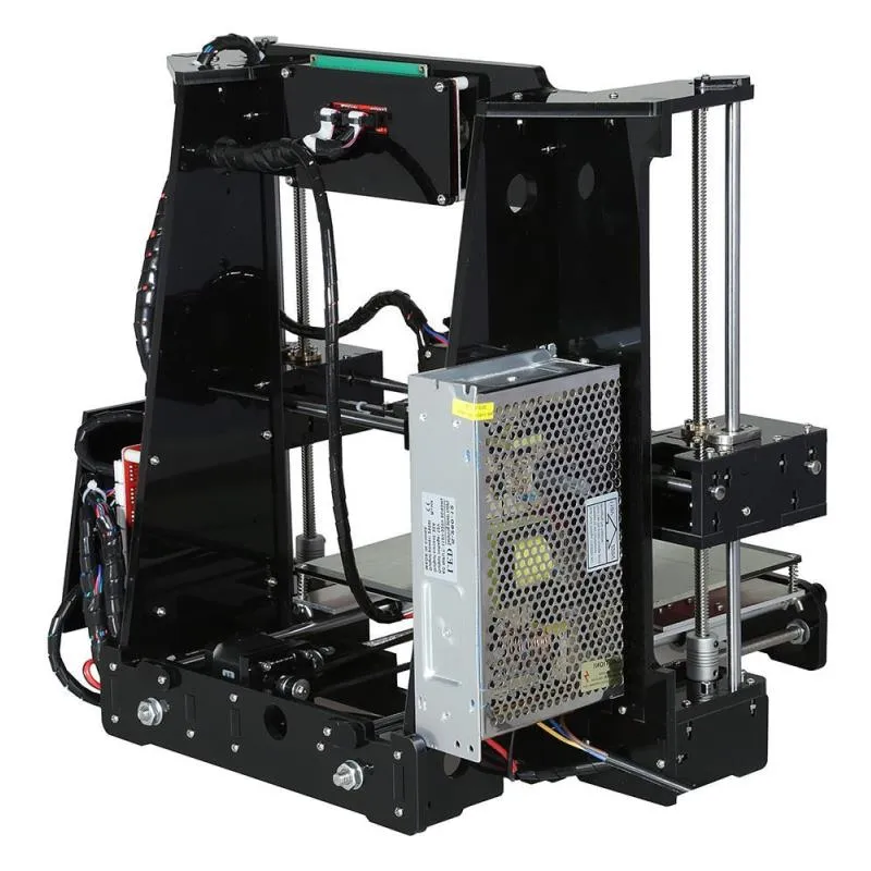 Freeshipping Aluminium Hotbed 3D Printer Size 220*220*250mm Reprap Prusa i3 DIY 3D Printer Kit 2Rolls Filament 16GB SD Card Tool Free Ibhol