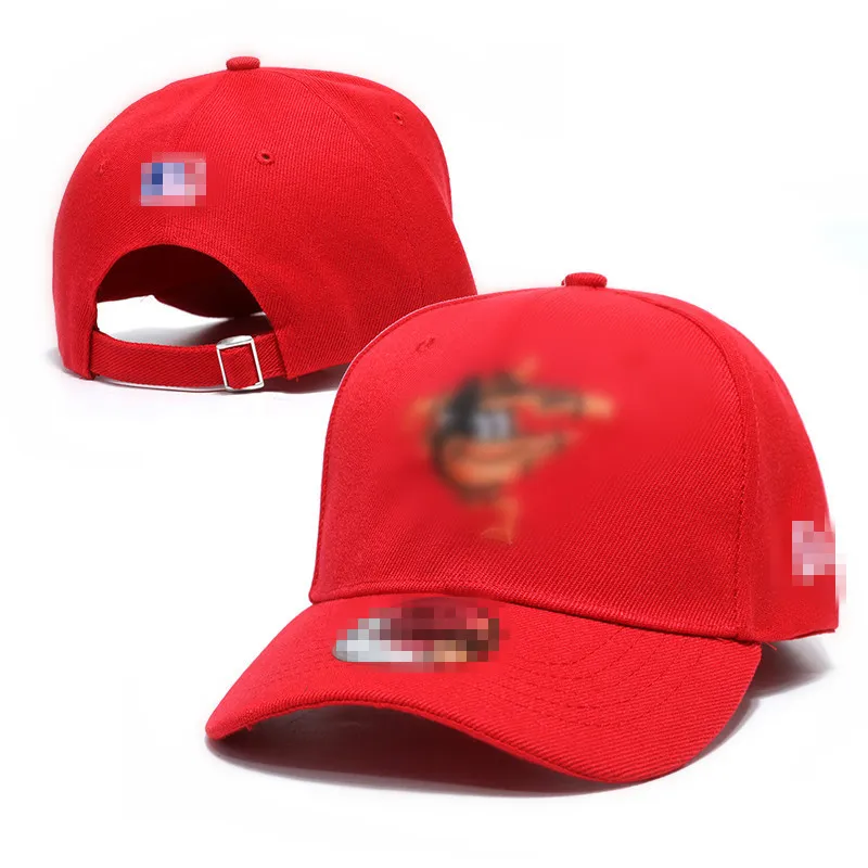 2023 Gorąca marka Orioless Baseball Caps Gorras Bones swobodne sporty na świeżym powietrzu dla mężczyzn Kobiety Dopasowane czapki Regulowana kapelusz H12-4.12