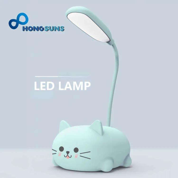 Lámpara de mesa de dibujos animados, luz nocturna de Gato, recargable por  USB, luz de mesa Led, protección ocular para niños, lámpara de escritorio  blanca cálida – Los mejores productos en la