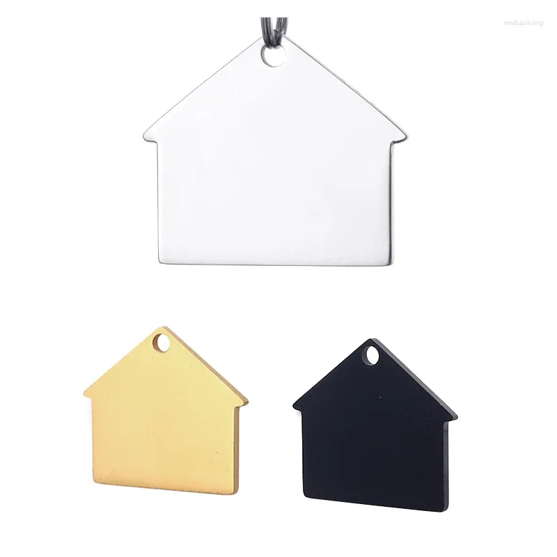 Dog Tag House Shape Blank ID 10pcs/lot