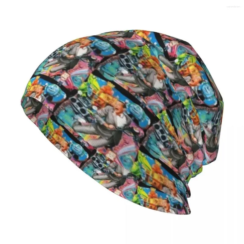 Bérets Pee Wee Herman Collage Knit Hat Snapback Cap Rave Hats pour femmes hommes