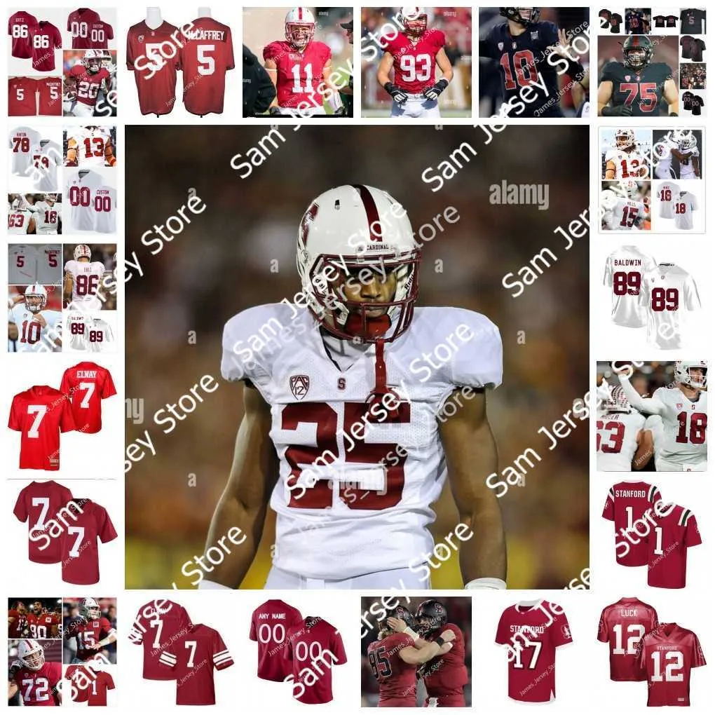 NCAA zszyty niestandardowy Stanford Cardinal Football Jersey 18 Austin Hooper 79 Foster Sarell 2 Curtis Robinson 15 Davis Mills 10 Jack West 6 Andres Fox 8 Treyjohn Butler