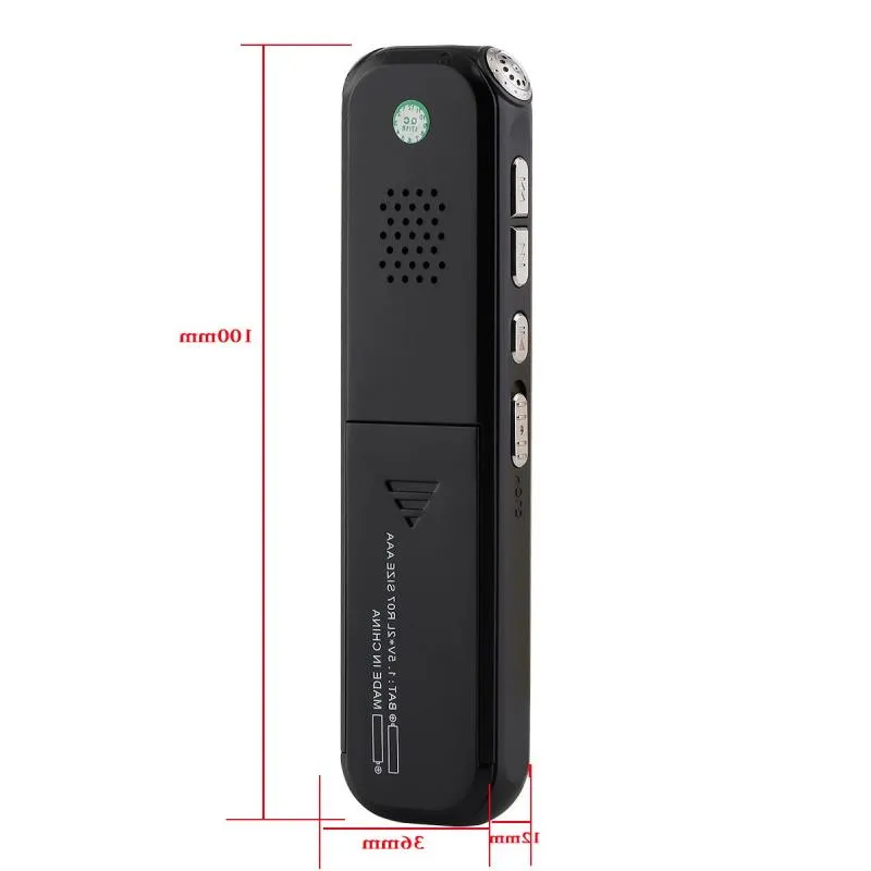 FreeShipping Registratore vocale intelligente professionale 8 GB 16 GB Supporto Riproduzione Registrazione MIC digitale Protezione tramite password Lettore MP3 per Meeti Lbbf