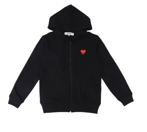 Moletons Designer Masculino Hoodies Com Des Garcons Jogar Moletom Cdgs Multiheart Zip Up Hoodie Xl Marca Preto Novo 924