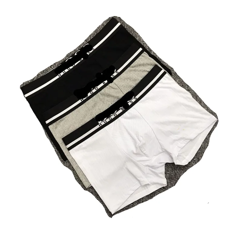 Herrmodevarumärke Fyra hörn underbyxor andas Pure Cotton Trend All-Match Boxer Shorts Men's Popular Style i Europa och Amerika