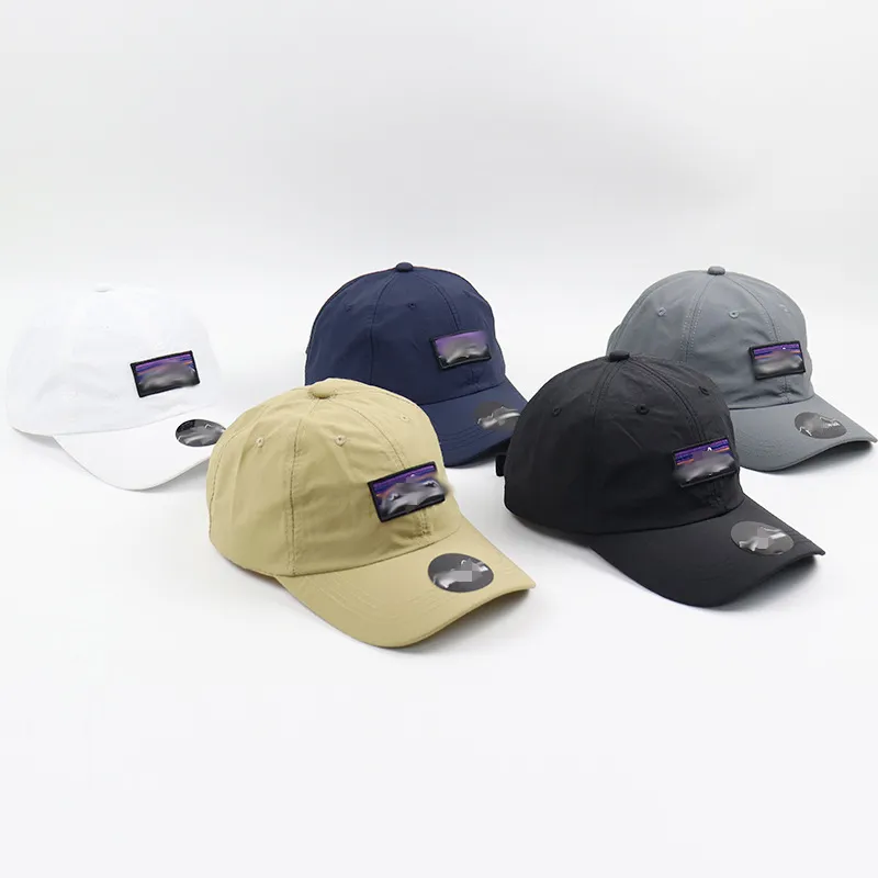 Casquette Designer Lüks Top Kapaklar Takılı Şapkalar Erkek Kadın Top Kapakları Polyester Açık Hızlı Kurutma Günlük Şapka Geometrik Katı Moda Aksesuarları İlkbahar Yaz