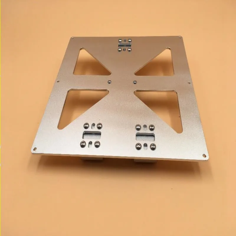 Envío gratuito Piezas de impresora 3 D Reprap Prusa i3 todo metal aleación de aluminio Y kit de placa de carro "A" SCV8UU con sujeción de correa de distribución Tptn