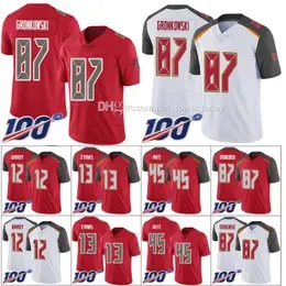 Wholesale custom jersey ''Bay''Buccaneers''Men #12 Tom Brady 13 Mike Evans 45 Devin White 87 Rob Gronkowski''''Women Youth 100th Limited