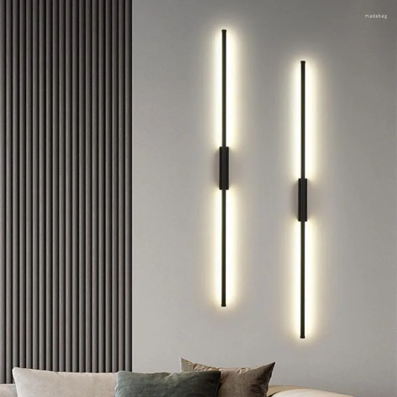 Wandlamp LED SCONCE MODERNE LANG LANG LICHT VERWIJDERDE SLAAPKAMER SLAAPKAMER Woonkamer TV SOFA ACHTERGROND