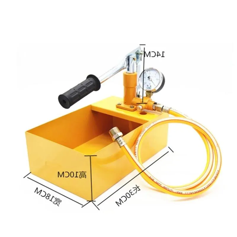 Hydraulic 25MPa Pressure Test Pump Aluminum 25KG Water Pressure Tester ...