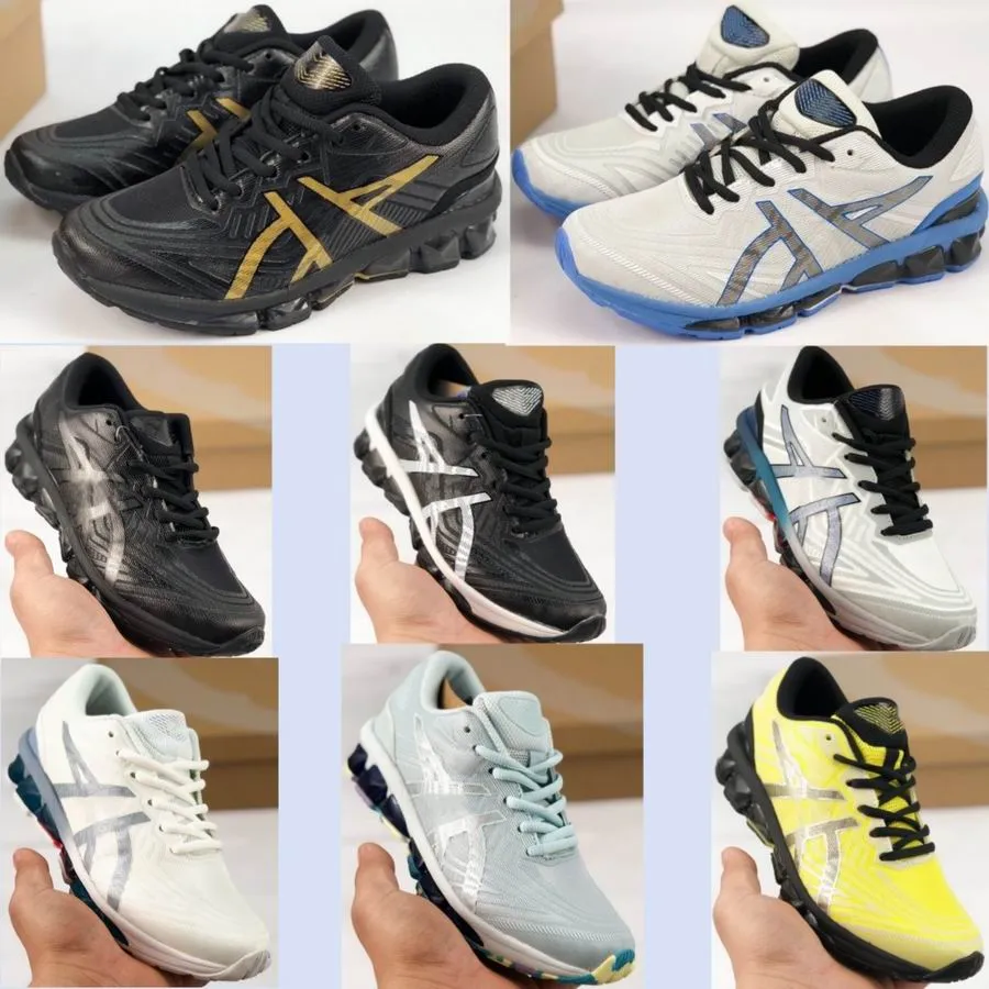 Buty biegowe ASIC Gel Quantum 360 VII Gold Black Sier walczy 4 biały niebieski kahana 8 hiper prędkości maraton żółty czerwony szary dwór mz