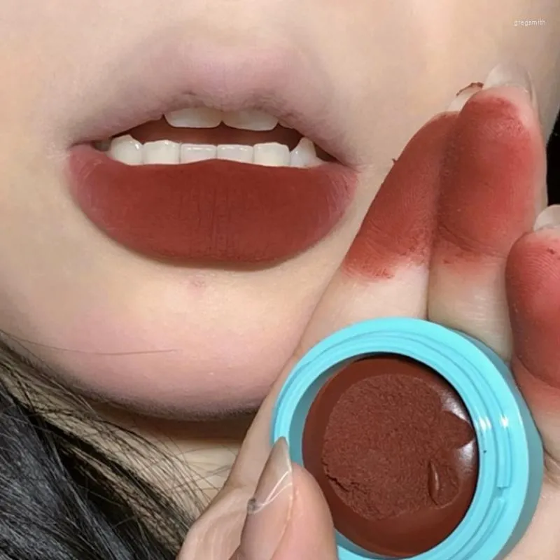 Lipgloss schattig dierlijk ingeblikte modder moisturerende lippenstift fluwelen matte mousse waterdichte duurzame gladde textuur cosmetica