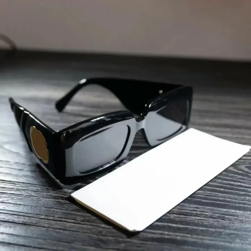 2022Fashion Classic design Polarized 2023 Luxury Sunglasses 0811S Black Gray Rectangular-frame Sun glasses Women case