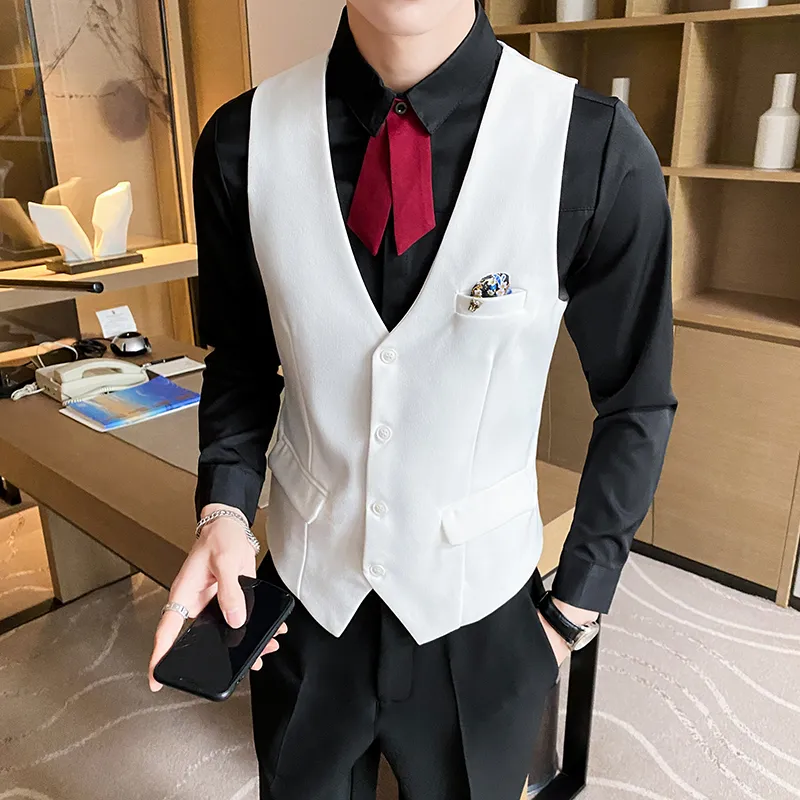 Men's Suit Vest Single Breasted Short Plaid Polyester Casual Business Waistcoat from Dhgate Men's Vests - price 21.32 Men's Suit Vest Single Breasted Short Plaid Polyester Casual Business Waistcoat from Dhgate Men's Vests - price 21.32