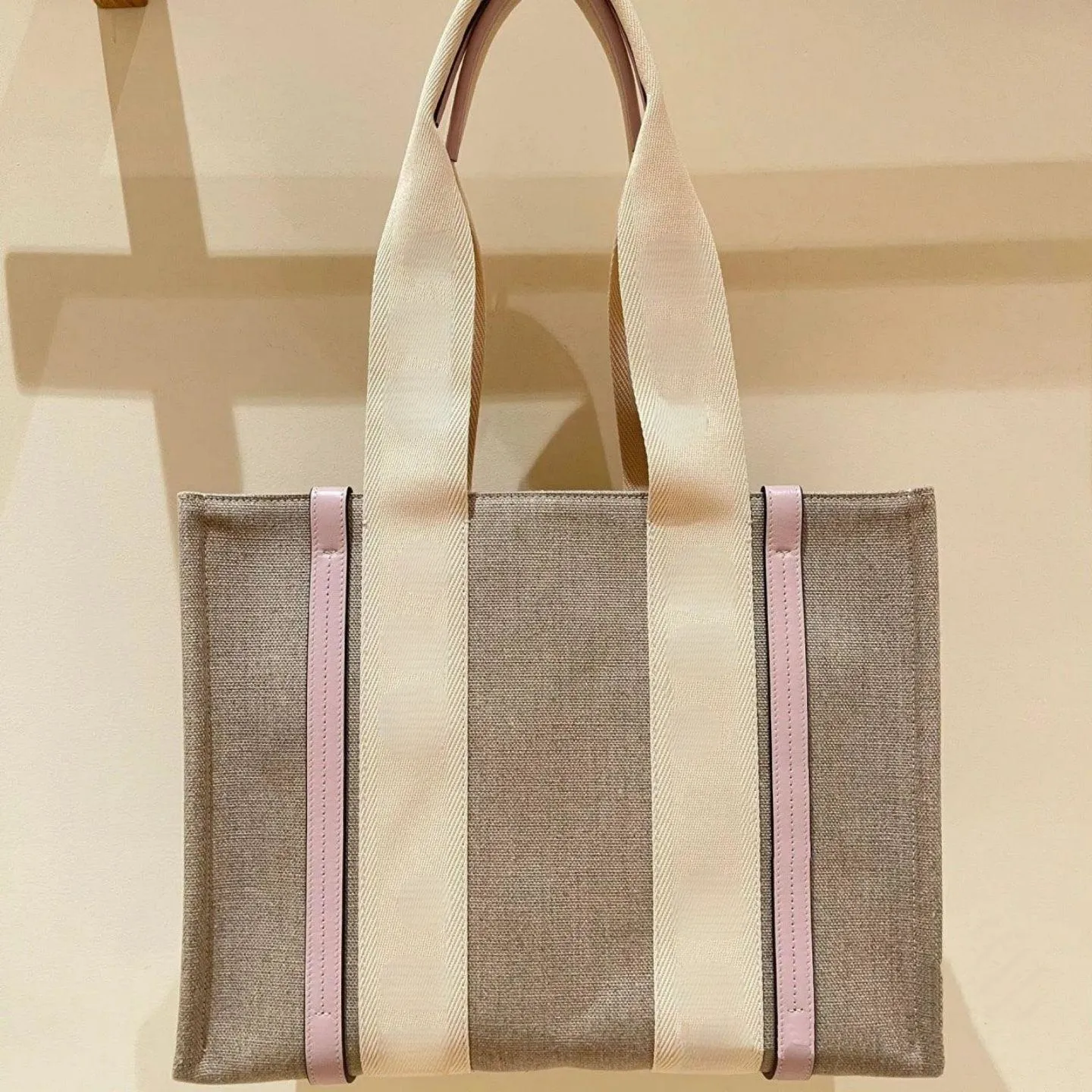 Borsa da donna in tela con tracolla - shopping bag