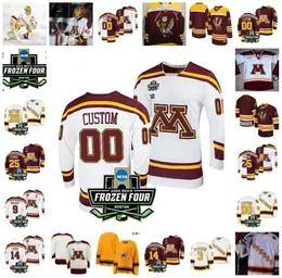 2022 Frozen Four ship Golden Gophers Hockey Jersey Custom 19 Vinni Lettieri 5 Nick Leddy 25 Justin Kloos 81 Phil Kessel 6 Erik Johnson Jerseys4946009