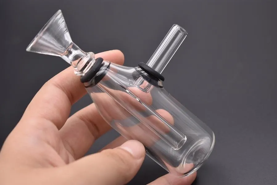 wholesale 4.2 pouces Mini Voyage Verre tabac Bongs plates-formes pétrolières Birdcage inline perc Fumer Pipe Dab Rigs Conduites D'eau Bong livraison gratuite