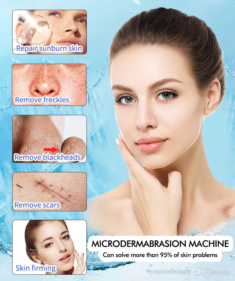 Microdermabrasion Ultrasound RF Face Cleaning Machine Oxygen Water  Pore Cleaner Facial Beauty Device LED Light Skin Care Tool