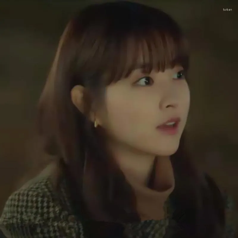 Stud Küpe Kore Drama Bir Gün Yıkım Evimin Ön Kapısına Girdi Park Boyoung Aynı Stil Yüksek Kaliteli Oval