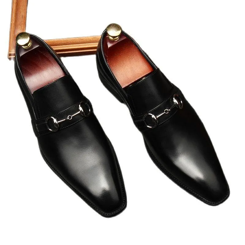 Платье обувь формальная обувь мужчина на ногах на комплект из чистого кожаного английского стиля Свадебная одежда Oxford Love Size 46