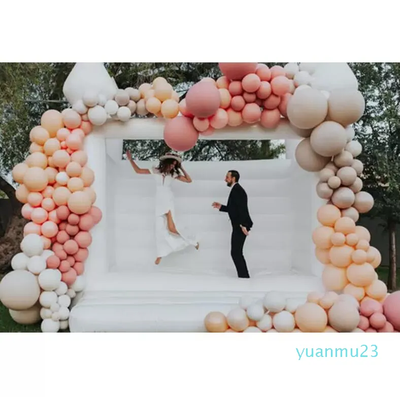 outdoor activities 13x13ft-4x4m Inflatable Wedding Bounce 33 House Birthday party Jumper Bouncy Castle