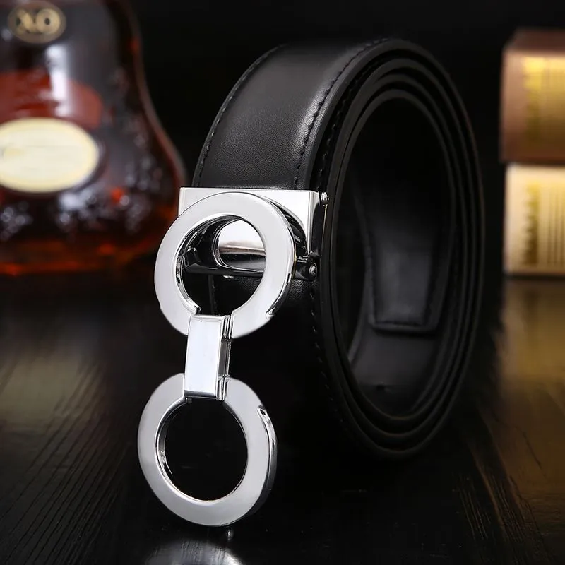 Classic mens designer belt cintura uomo reversible adjustable smooth buckle leather belts for women designer luxury ceinture fashion