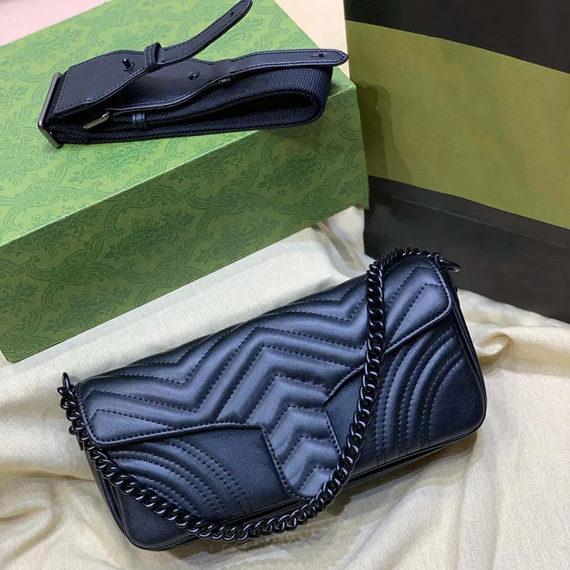 Marmont Chains Designer Shoulder Bag For Women Leather Mini Purse