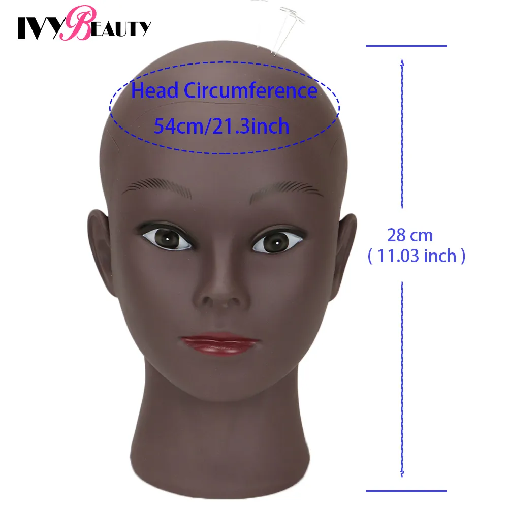 Adjustable Wig Head Female Bald Mannequin Head With Stand Holder  Cosmetology Practice African Training Manikin Head For Hair Styling Wigs  Making 230412 From Mang07, $15.86