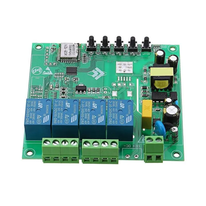 AC 220V 10A Smart WiFi Relay Switch - 4 Channel Remote Control Module ...