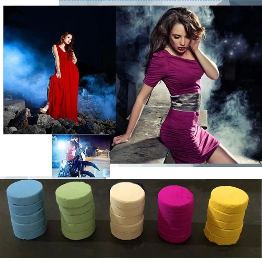 Party Decoration 5pcs Box Colorful Smoke Pills Cake White Effect Bomb Bomba POGRAPHY AID TOY Divine Gift268G