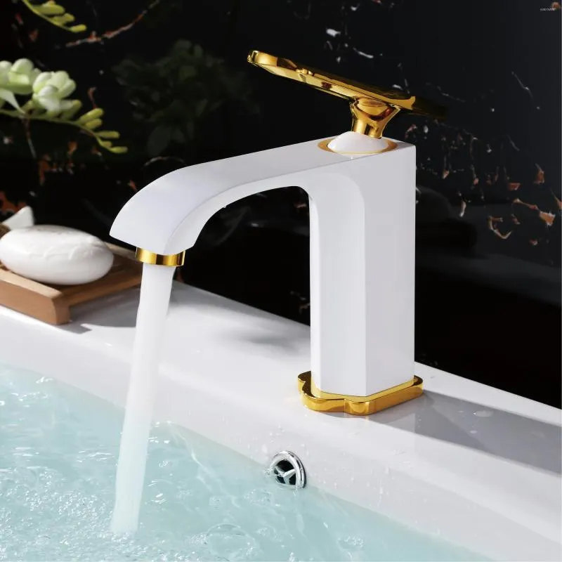 Bathroom Sink Faucets High Quality Brass Faucet Low Style Single Hole Handle Cold Water Basin Mixer Luxury Bath Tap