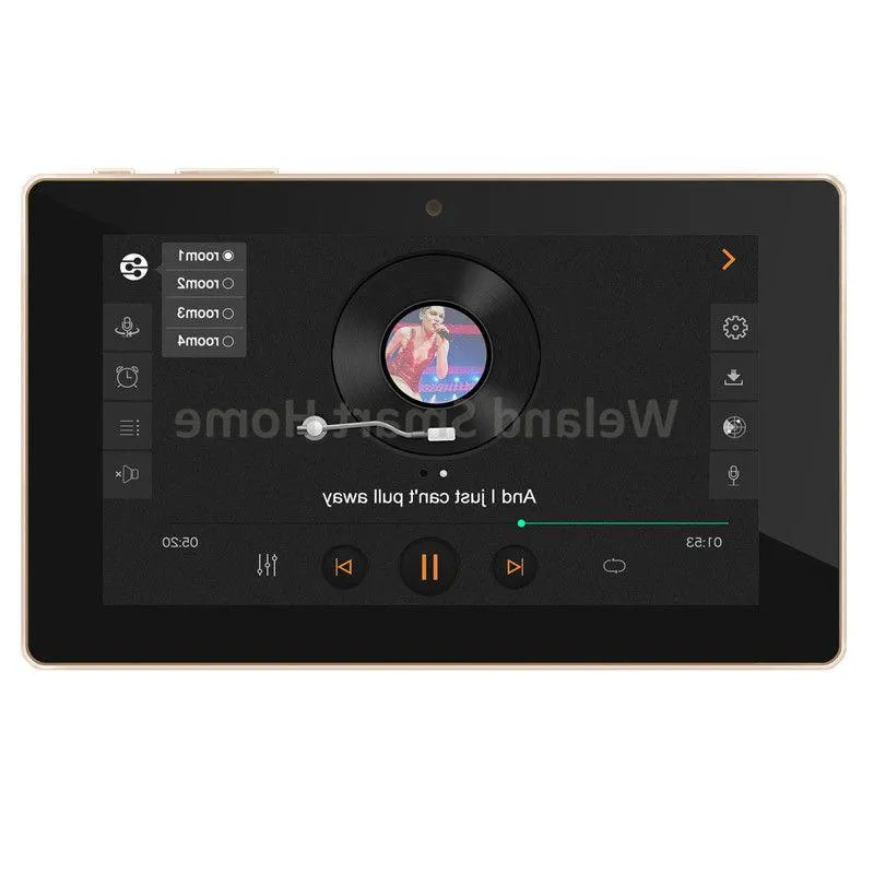 Freeshipping Pantalla táctil de 7 "En la pared Amplificador Android Audio para el hogar Reproductor USB H-DM-I WIFI Audio Amplificador estéreo digital Home Theat Fwsi