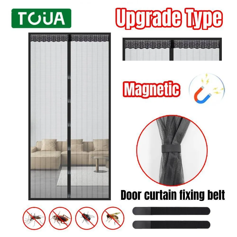 Sheer Curtains 6 Types Door With Fixing Belt Anti Mosquito Net