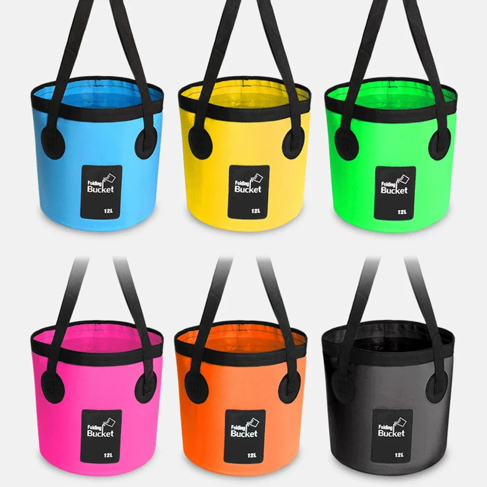 Folding Portable Bucket 12L/20L PVC Mesh... From Cleanfoot_elitestore ...