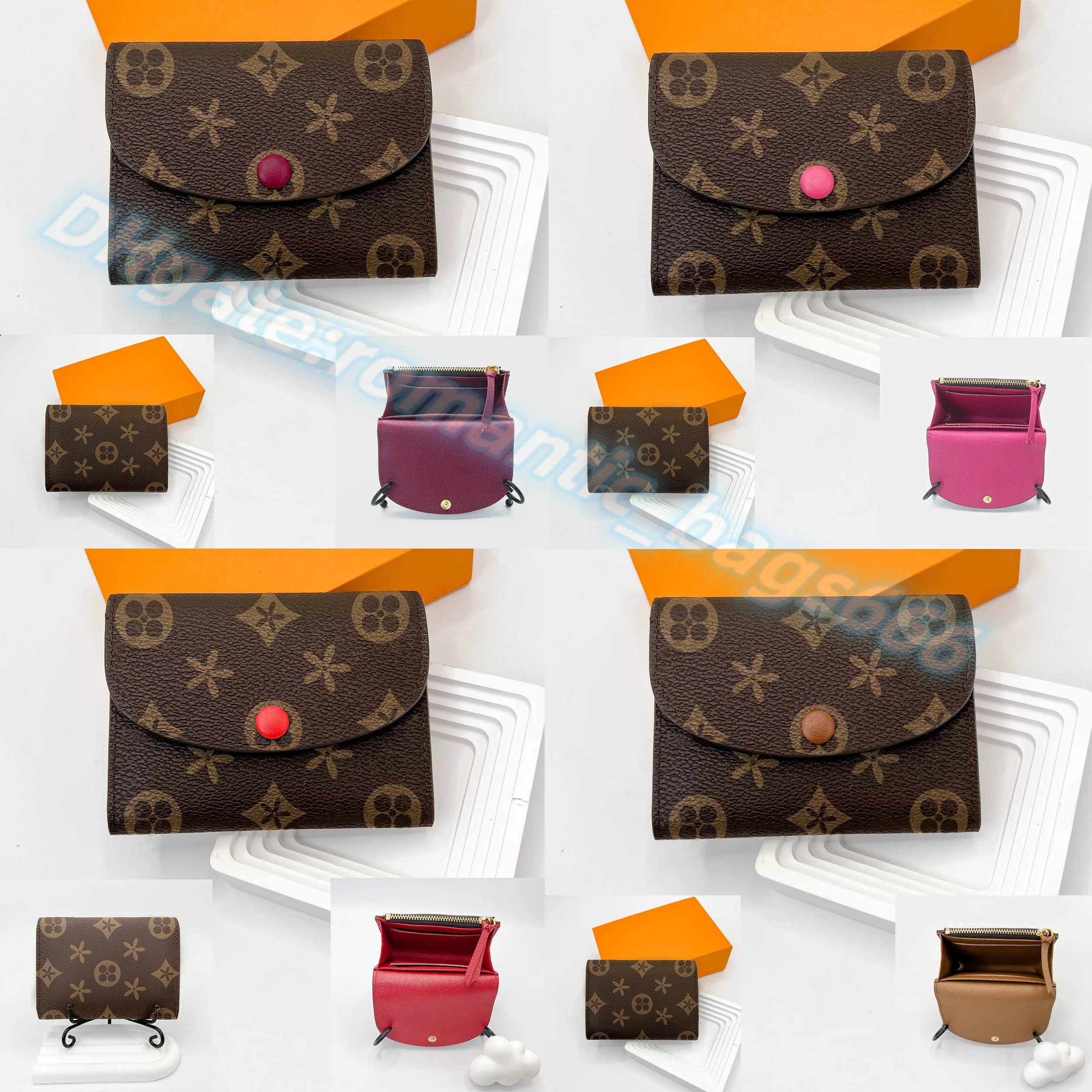 Topkwaliteit M41939 Rosalie munt portemonnee kaarthouder luxe munt pouch dames kaarthouder portemonnee echte lederen louvis designer portemonnee Men Key portemonnees kaartslothouder